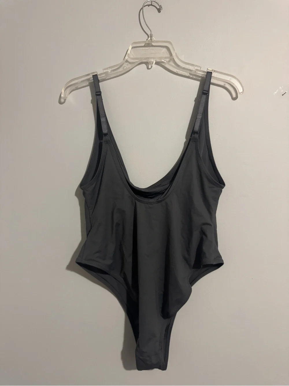 SKIMS Charcoal Gray One-Piece Swimsuit- 2X